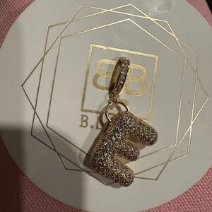 NWT Gold and Silver Initial Pendant by